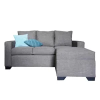 Sofá Staic 2 Puestos Tela Antifluidos 182x85x85 Gris
