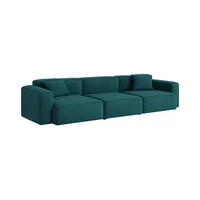 Sofá Scott 4 Puestos Tela Antifluidos 278x90x70 Verde
