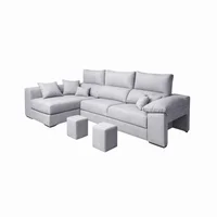 Sofá en L Izquierdo Impact Tela Antifluidos 240x75x85 Gris