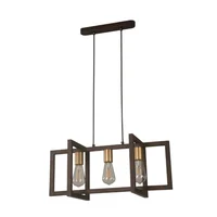 Lámpara Colgante Bronce 3 Luces E27 40w
