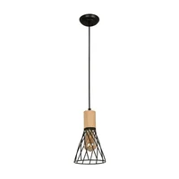 Lámpara Colgante Negro 1 Luz E27 60w 56 21327-2