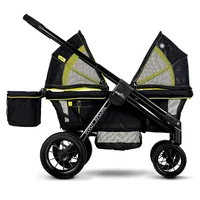 Coche Todoterreno Pivot Xplore con Mango Telescópico y Toldo UPF 50+ Color Negro Marca Evenflo