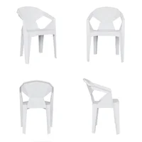Set X4 Silla Comedor River Blanco Bonno
