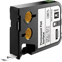 Cinta XTL Poliestileno Negro Sobre Blanco 12mm Set X 6 Unidades