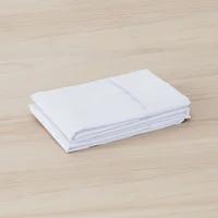 Set de 2 Fundas Almohada 50x90 cm 144 Hilos Blanco Doblad/5