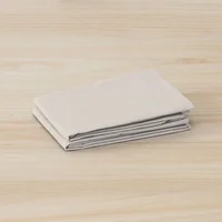 Set de 2 Fundas Almohada 50x90 cm 180 Hilos Beige Doblad/10