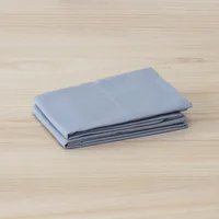 Set de 2 Fundas Almohada 50x90 cm 180 Hilos Azul Doblad/10