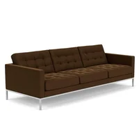 Sofá Florencia 3 Puestos Tela Pet Friendly Antifluidos 230x88x80 Marrón
