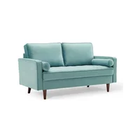Sofá Douglas 2 Puestos Tela Pet Friendly Antifluidos 160x88x80 Gris