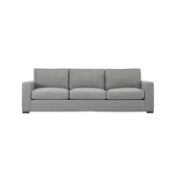 Sofá Calista 3 Puestos Tela Antifluidos 200x85x85 Gris