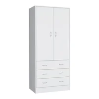 Armario Taly 2 Puertas 3 Cajones 180X78X48 Rta Blanco