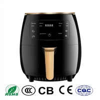 Freidora de Aire Sin Aceite Silver Crets 6 Litros Air Fryer Esential