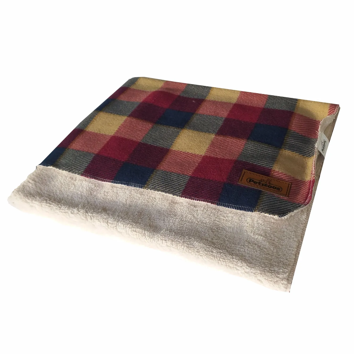 Cobija Doble Faz Escoses 100 X75x1cm Grande Rojo Petizoos