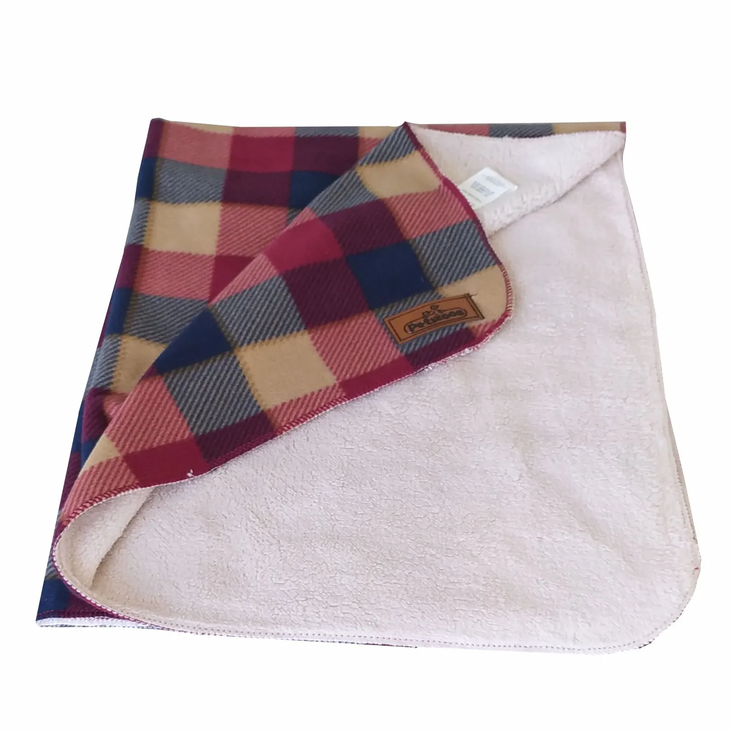 Cobija Doble Faz Escoses 100 X75x1cm Grande Rojo Petizoos