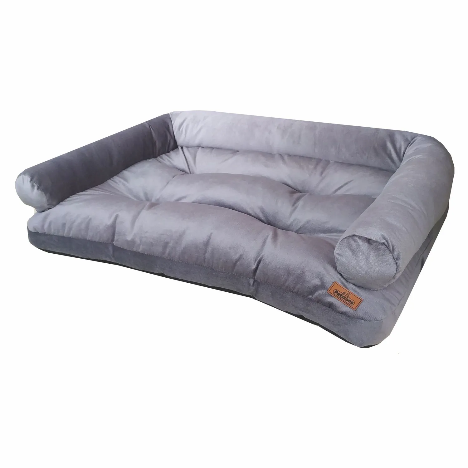 Sofá Touch Para Mascota 115x80x25cm Extra Gris Petizoos