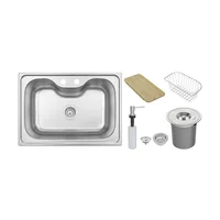 Lavaplatos Tramontina Prime en Acero Inoxidable 68x48cm + Accesorios
