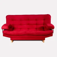 Sofá Cama Valencia Rojo 3 puestos 180x84x85