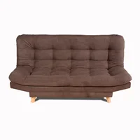 Sofá Cama Valencia Chocolate 3 puestos 180x84x85 + Cojines