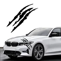 Sticker Calcomania Rasguño Monster Carro Negro 1 Unidad