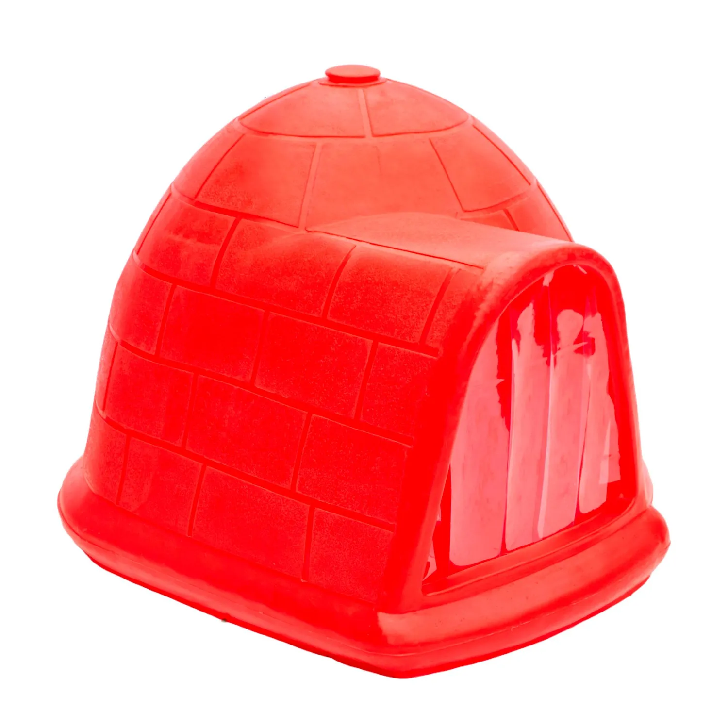 Casa Para Perros Iglú 117X82X82Cm Grande Roja