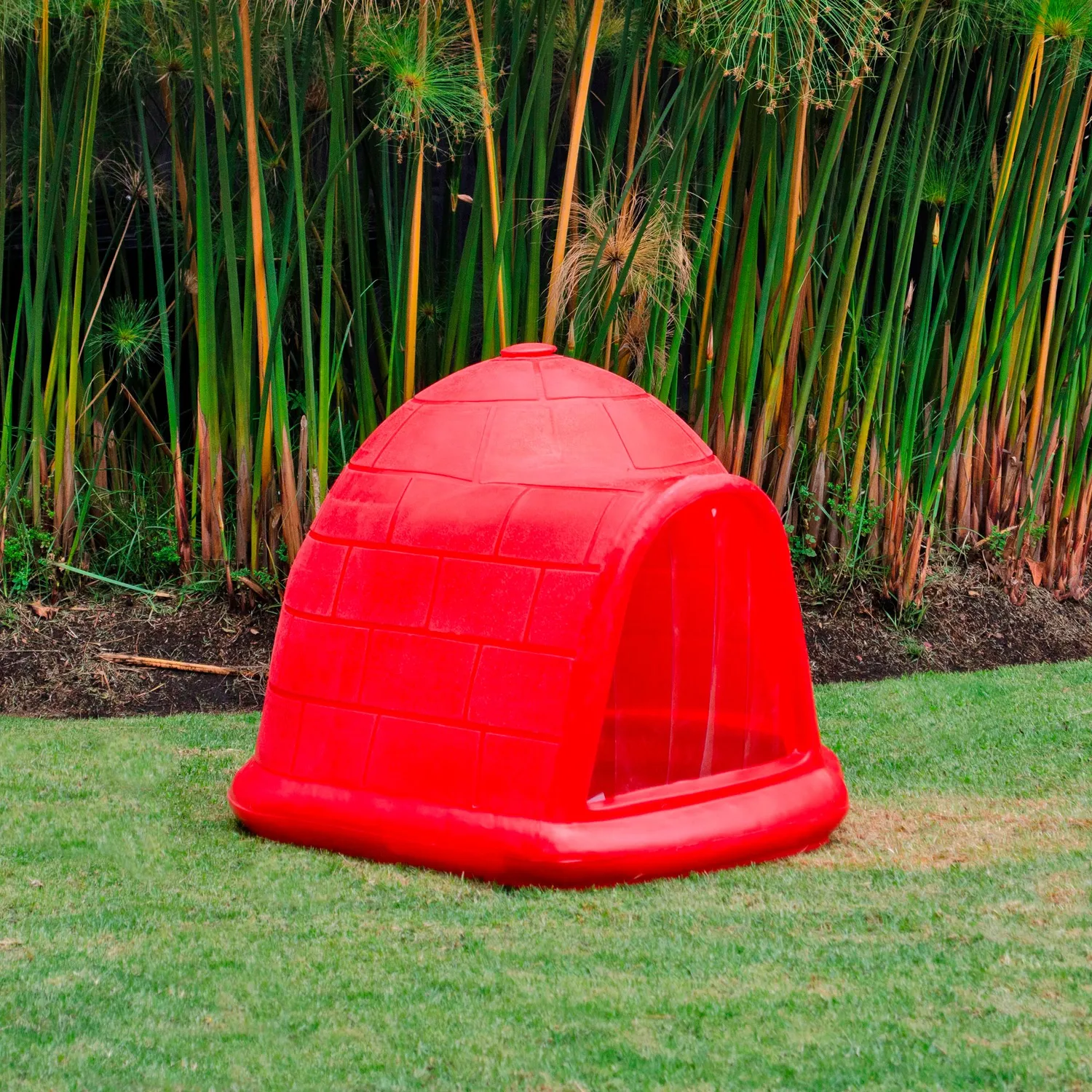 Casa Para Perros Iglú 117X82X82Cm Grande Roja
