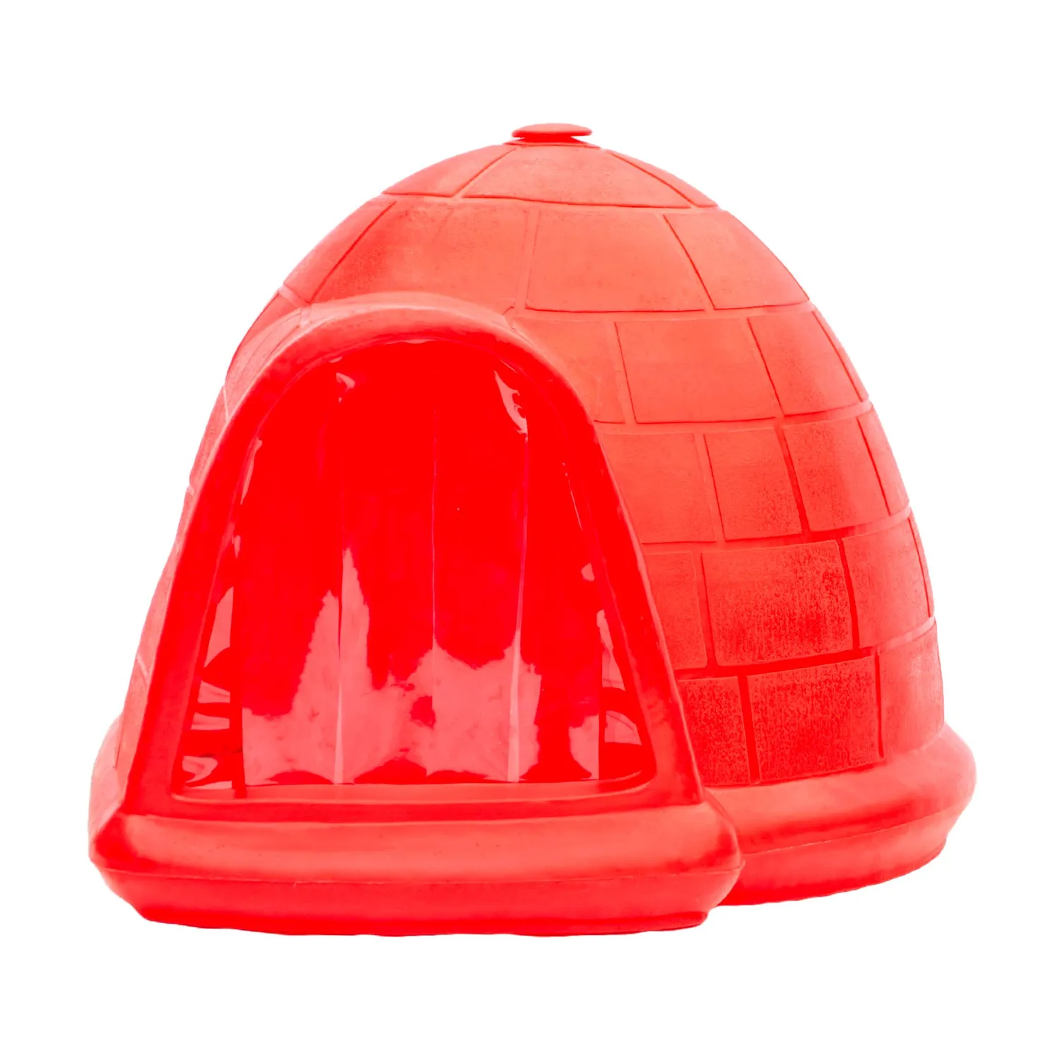 Casa Para Perros Iglú 117X82X82Cm Grande Roja 4