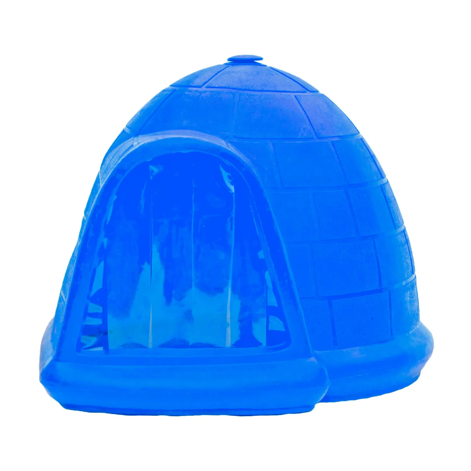 Casa Para Perros Tipo Iglú Grande Azul 117X82X82Cm 3