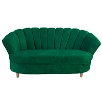 Sofá Palma Vintage Moderno Verde Esmeralda 90X176X91 Cm