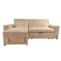 Sala Multifuncional Sofá Cama + Baul London Beige 45X198X210 Cm