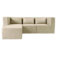 Sala Modular Nordica Zeus 6 Puestos Ivory 80X235X85 Cm