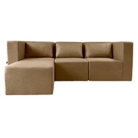 Sala Modular Nordica Zeus 6 Puestos Tabaco 80X235X85 Cm