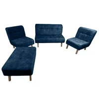 Sala Icono con 2 Poltronas Y Puff Oceano 80X120X75 Cm