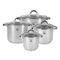 Batería 8 piezas Acero Inoxidable Ind Sara Rb