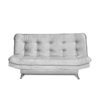 Sofá Cama Valencia Vetro Plata 3 puestos 180x84x85