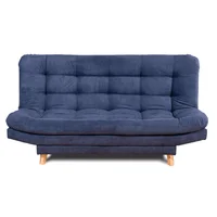Sofá Cama Valencia Azul 3 puestos 180x84x85 + Cojines