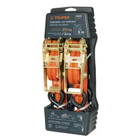 Juego de Sujetador 2 Piezas con Ratchet Cap 1125 kg Resistente al Agua Truper
