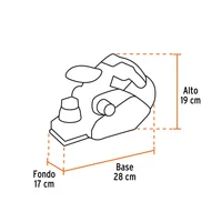 Cepillo Eléctrico para Madera Profesional Control Profundidad Truper