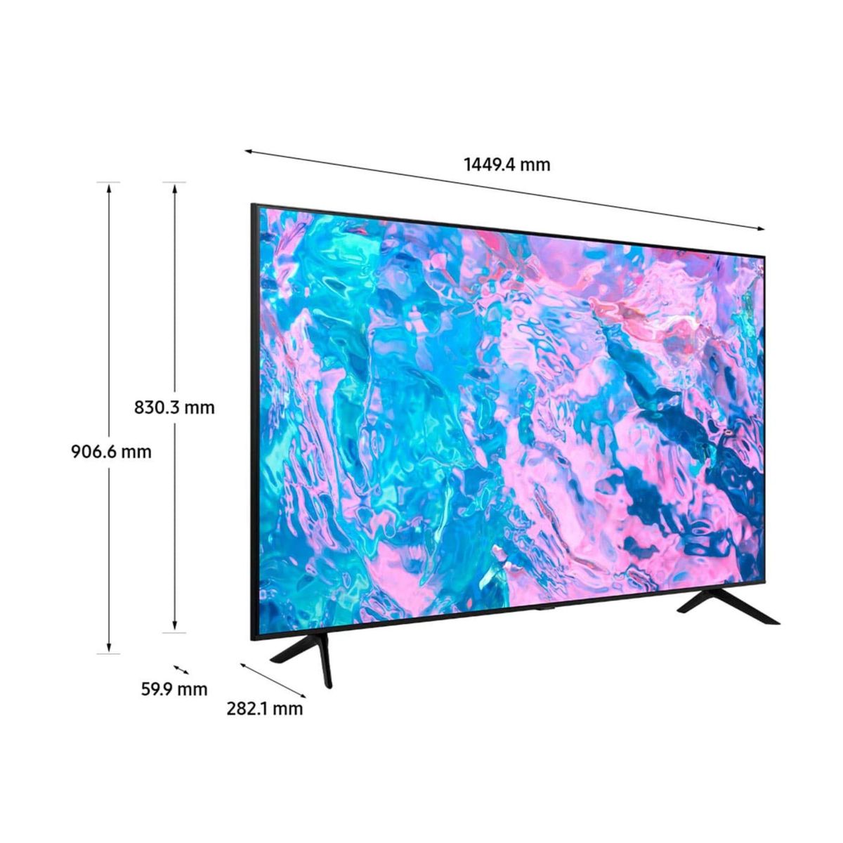 SAMSUNG - Televisor Samsung 65 Pulgadas Smart Tv 4k Uhd Crystal