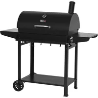 Asador A Carbón 1/2 Tambor Con Bandeja Con Tapa 54X125Cm Royal Gourmet
