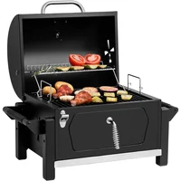 Asador A Carbón 1/2 Tambor Con Bandeja Con Tapa A 47X70Cm Royal Gourmet