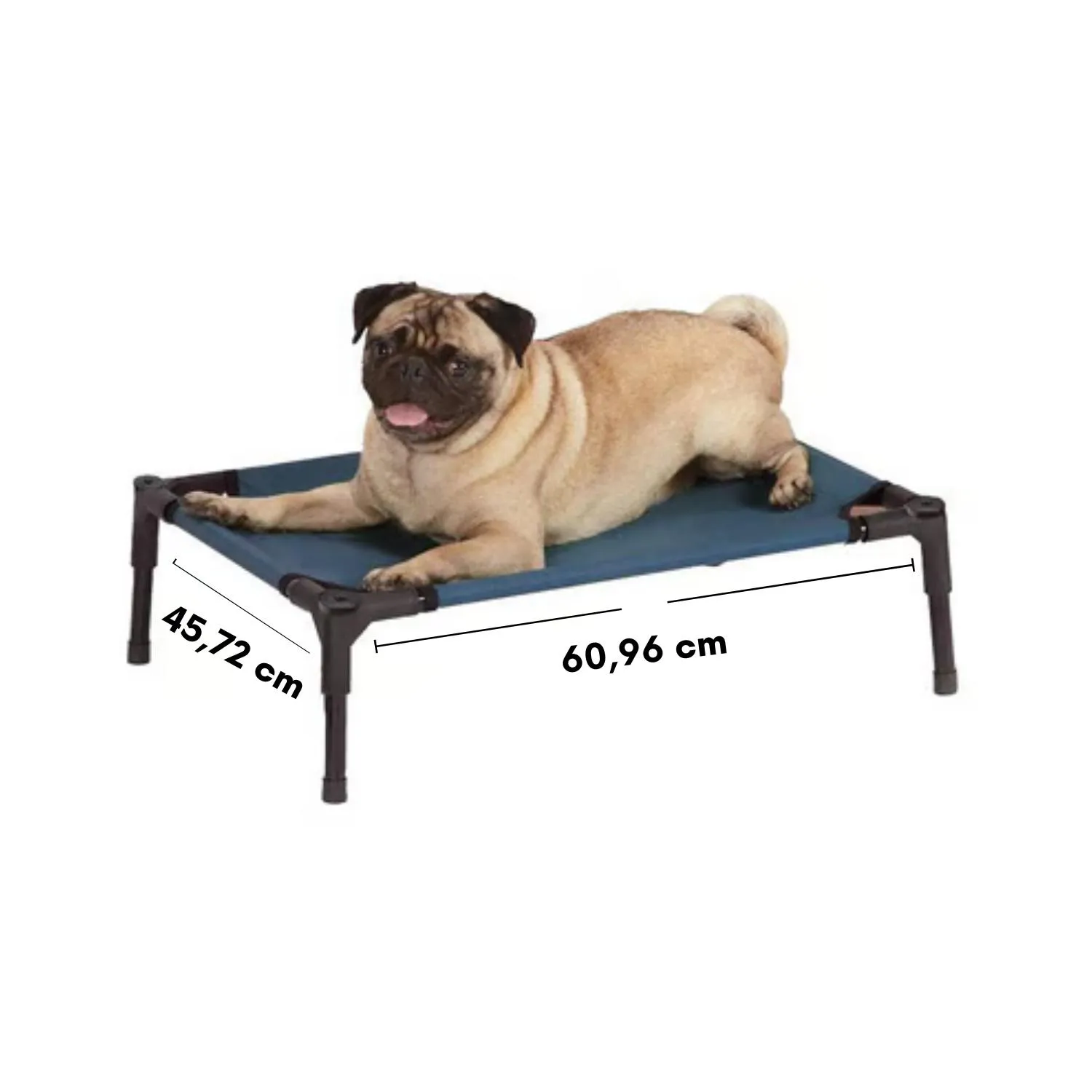 Cama para Mascotas Elevada Azul Pequeña