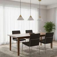 Lámpara Techo Dorado 1 Luz E27 10w 2 Piezas