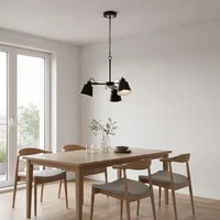 Lámpara Colgante Negro 3 Luces E27 40w