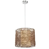 Lámpara Colgante Níquel Satinado 1 Luz E27 60w