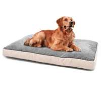 Cama Para Perro Viscoelástica Premium 91x61x8cm Grande Gris