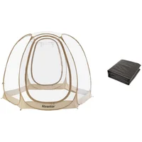 Carpa Alvantor Burbuja 4-6 Personas 3x3x2 m Tienda Iglú Transparente con Protección Climática y Montaje Instantáneo