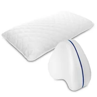 Set De 2 1 Almohada Larga + 1 Almohada Apoyo Piernas