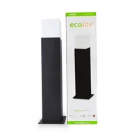 Poste E27 Negro Multiv Cuadrado Exteriores