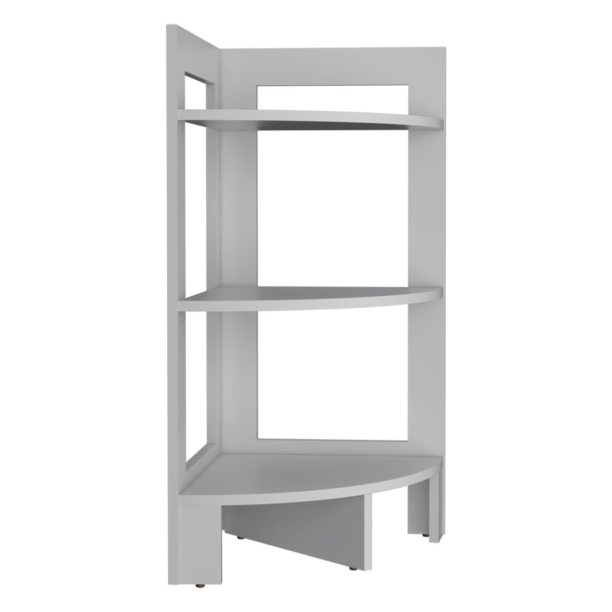 JUST HOME COLLECTION - Mesa Auxiliar Esquinera Blanco 80.6x38.8x38.8 cm