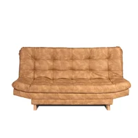 Sofá Cama Valencia Sintético Beige 180X84X85 + Cojines